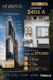 Apartamento de 24m² no bairro Vila Nova, em Porto Belo | Eu Corretor