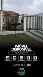 Casa de 2 quartos, 60m² no bairro Cará-Cará, em Ponta Grossa | Eu Corretor